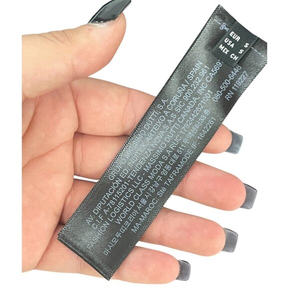 Massimo Dutti Womens Mini Dress Small Black Beaded Semi Prom 9210/954 NWT - Picture 8 of 16